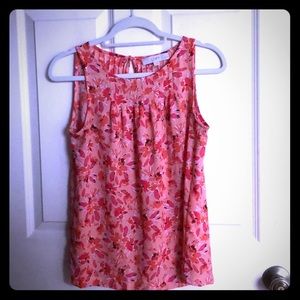 Loft flowered sleeveless shirt!